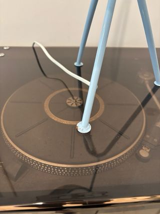 Lampada da Tavolo Metallo Tessuto Design Moderno