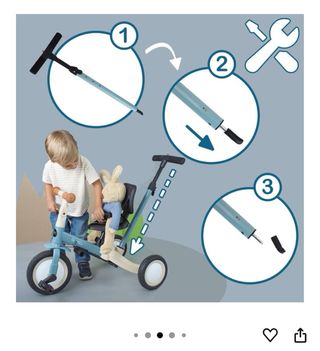 Triciclo Evolutivo de Bebé 5 en 1 GYRO + Bicicleta Niños