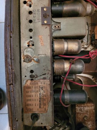 Radio antigua de lamparas