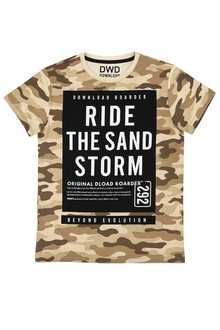 Camiseta DWD "Ride the Sand Storm" camuflaje