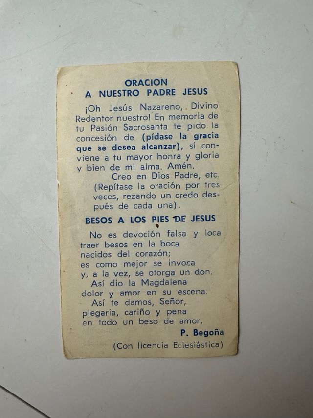 Estampa antigua religiosa