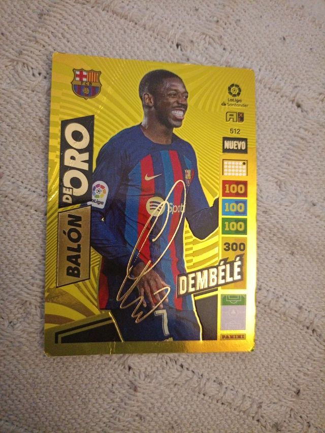 Cromo dembelé balón de oro