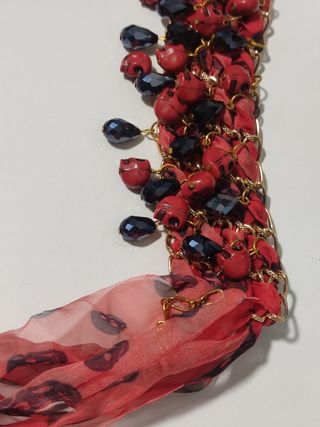 Collar pulsera calaveras piedras Lazo