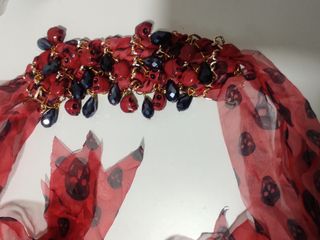 Collar pulsera calaveras piedras Lazo