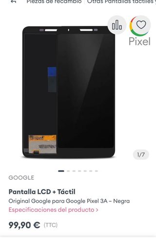 Pantalla LCD táctil para Google pixel 3A . Nuevo