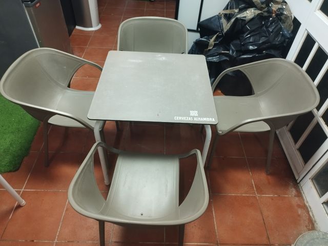 Juego silla y mesa
