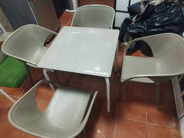 Juego silla y mesa