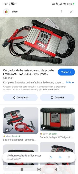 Cargador de batería de coche fronius