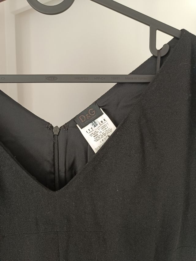 Vestido negro dolce y gabbana talla 46