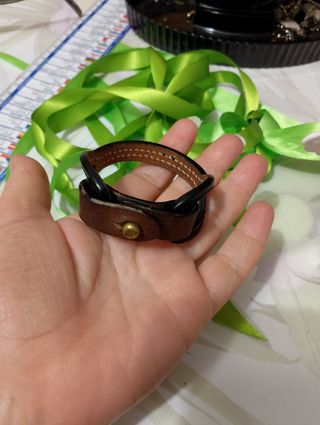 Bracciale in pelle, vintage 