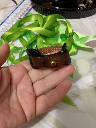 Bracciale in pelle, vintage 