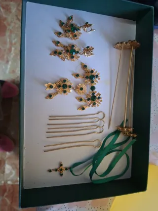 TRAJE FALLERA COMPLETO CON ACCESORIOS (T.4