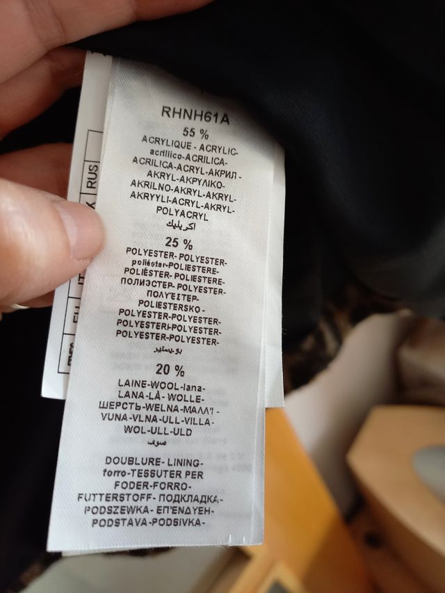 Abrigo Naf Naf Animal print