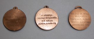 LOTE DE 9 MEDALLAS DEPORTIVAS. AÑOS 70-90.
