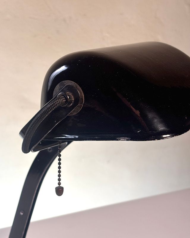 Lampada da banchiere anni '30 Erpe mod 52 Art Decò