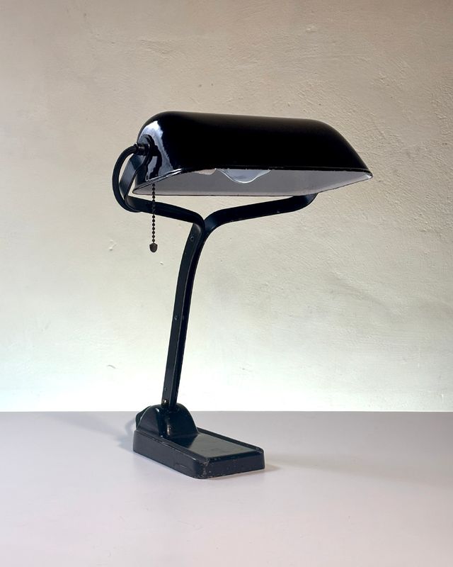 Lampada da banchiere anni '30 Erpe mod 52 Art Decò