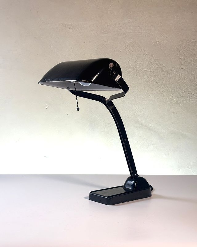 Lampada da banchiere anni '30 Erpe mod 52 Art Decò