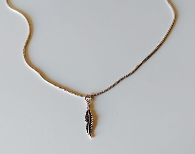 Cadena con colgante de plata