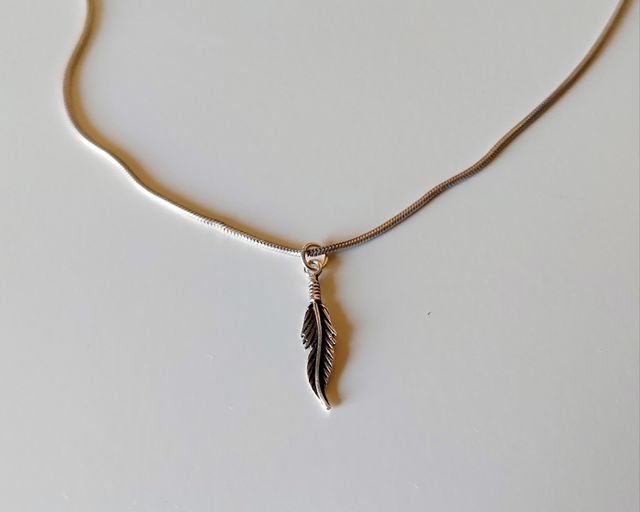 Cadena con colgante de plata