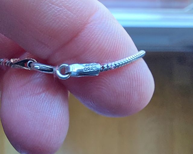 Cadena con colgante de plata