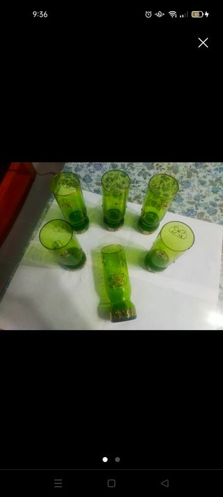 Lote de vasos,  copas y tazas de té 