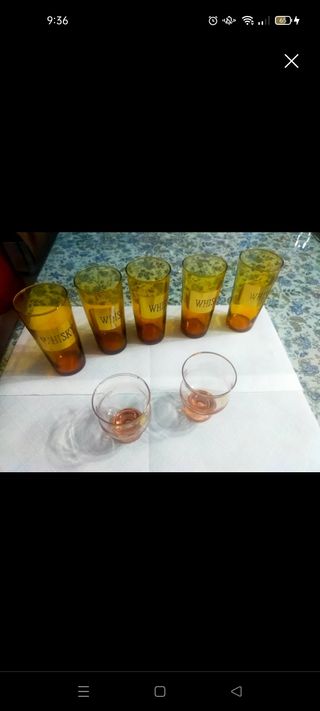 Lote de vasos,  copas y tazas de té 