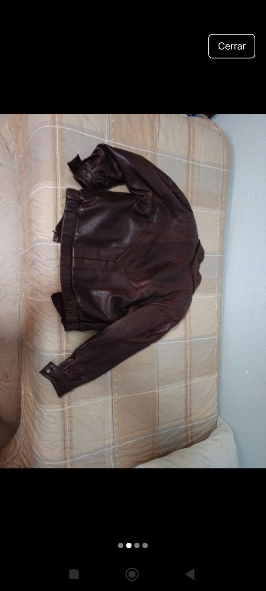 Chaqueta de piel de hombre