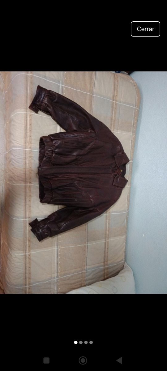 Chaqueta de piel de hombre