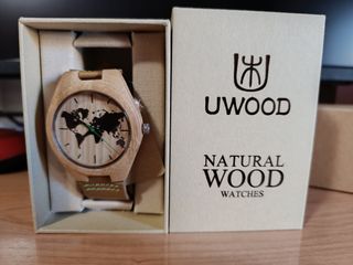 Reloj unisex madera vintage 