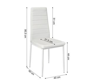 Mesa extensible con sillas