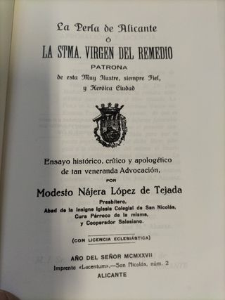 La perla de alicante la santíssima V.Soc