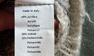 Maglioncino a righe beige e grigio Please