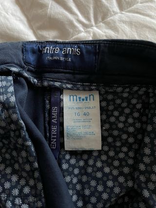 Pantaloni blu Entre Amis Collection
