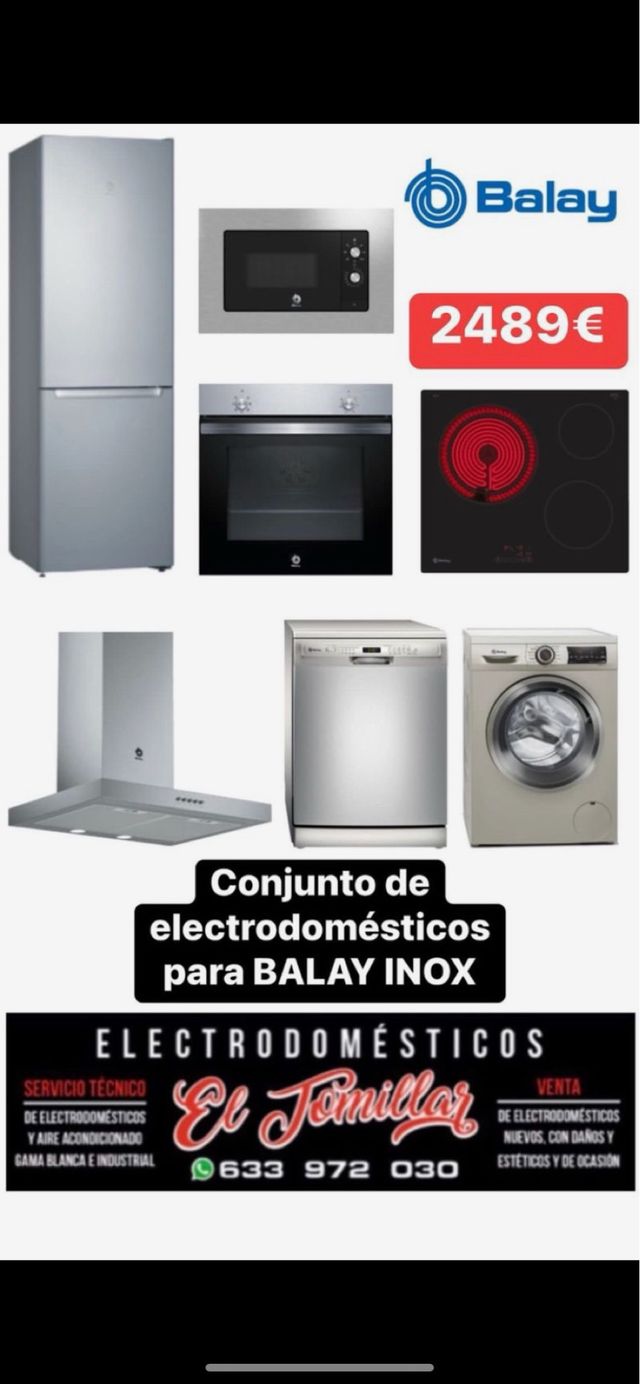 Conjunto de electrodomesticos Balay Inox