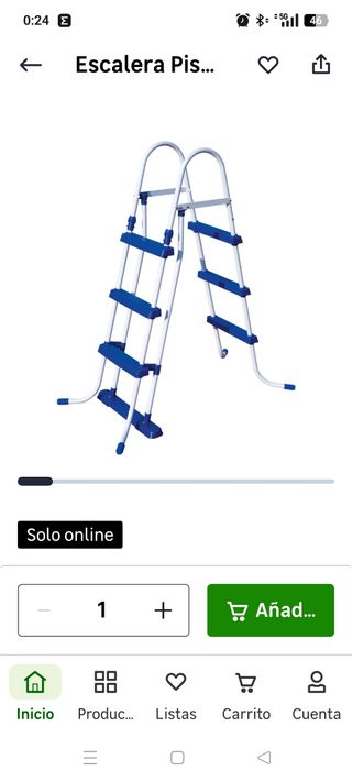 Piscina 4 metrosx2 1 verano