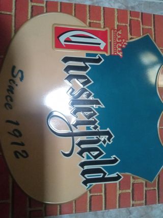 Cartel chapa chesterfield