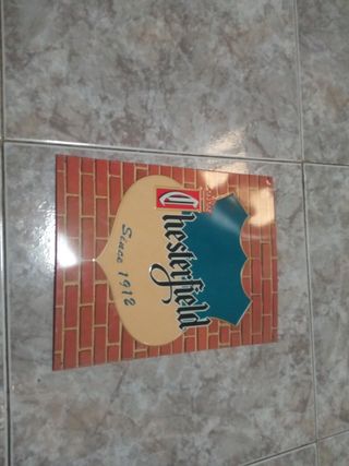 Cartel chapa chesterfield