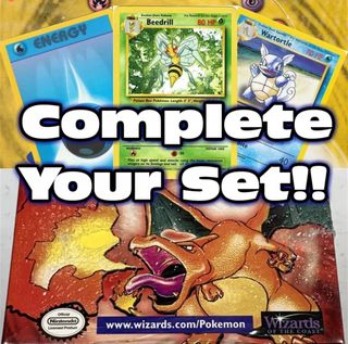 Cartas Base Set y más Pokémon