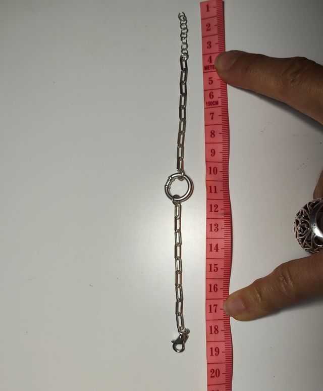Pulsera de plata de ley
