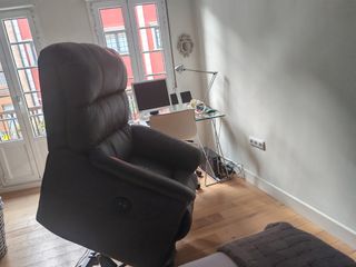 Sillón de piel con relax electrico