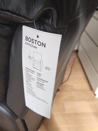 Sillón de piel con relax electrico