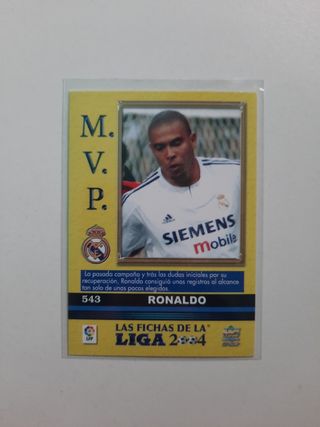 Carta de Futbol Ronaldo Nazario