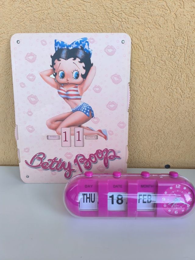 Calendario perpetuo Betty Boop e sveglia