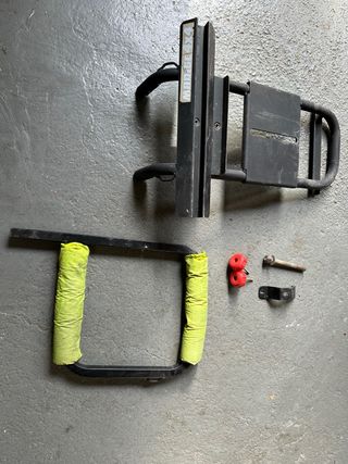 Portabicicletas y poeta skis de rueda