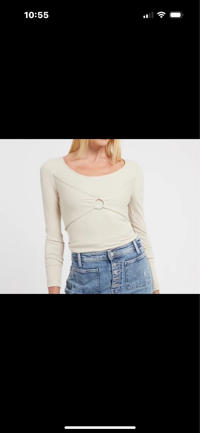 Top GUESS Nuovo con nodo taglia XS