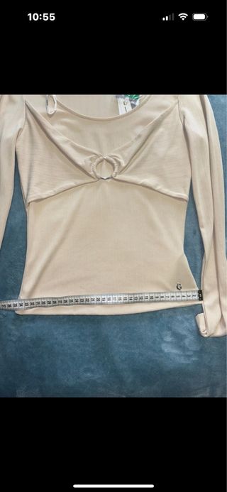 Top GUESS Nuovo con nodo taglia XS