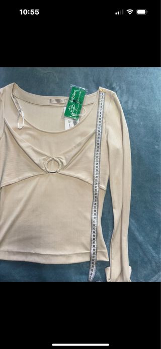 Top GUESS Nuovo con nodo taglia XS