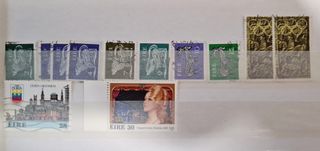 Sellos usados de distintos paises europeos 1