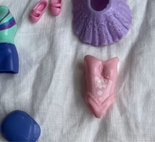 Tres Polly Pocket coleccionismo,ropa, complementos