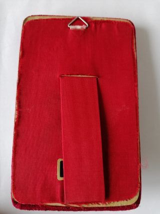 ICONA IN PELTRO MADONNA DI MONTE BERICO SU VELLUTO